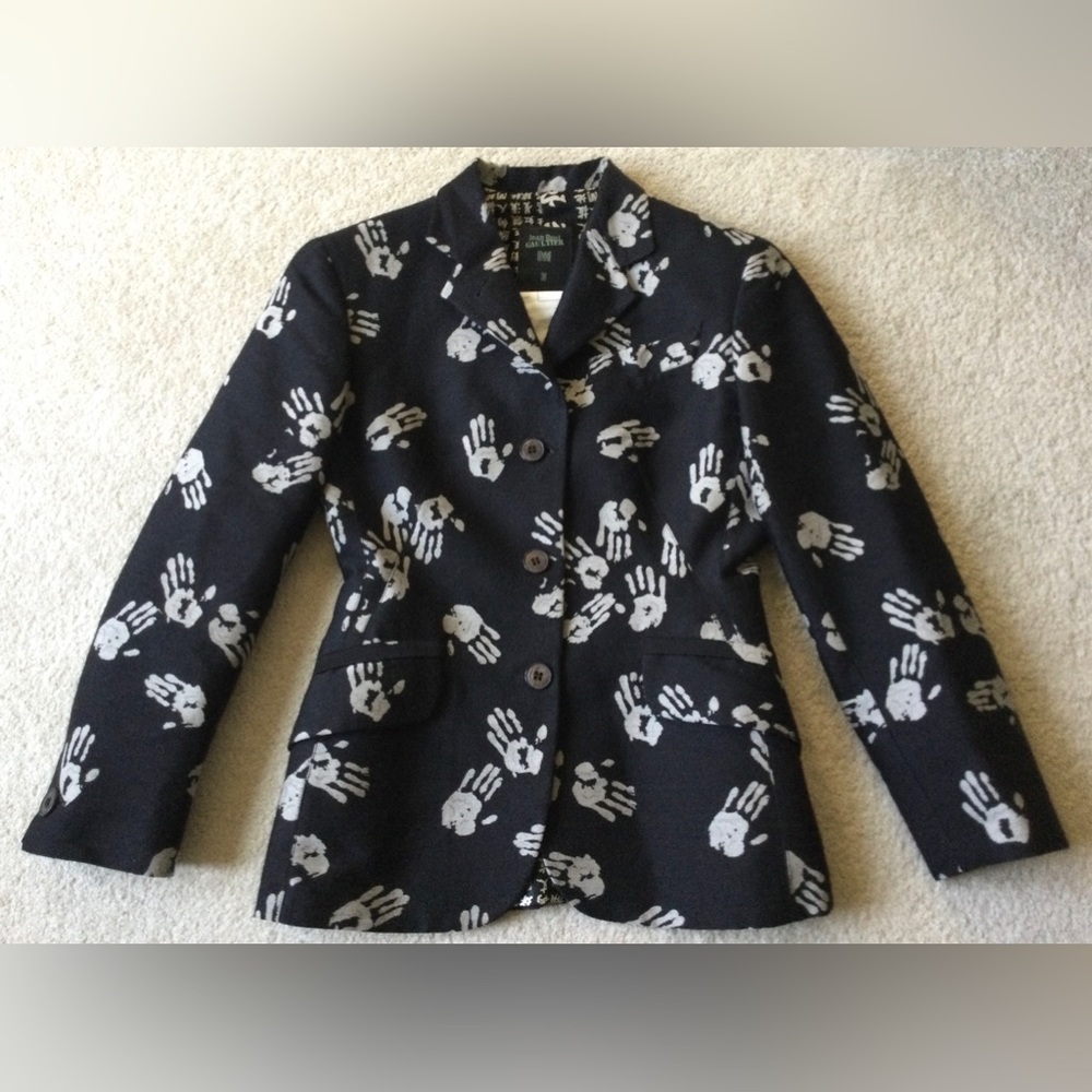 Jean Paul Gaultier handprint blazer